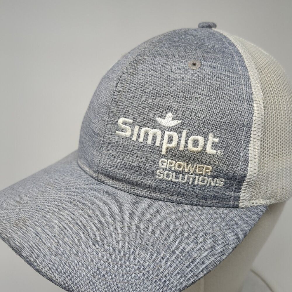 Simplot Grower Solutions Snapback Trucker Hat Gra… - image 4